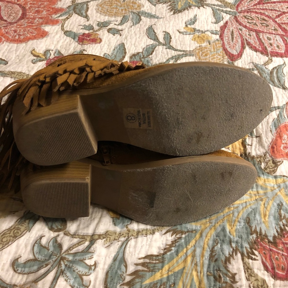 fringe boots size 8